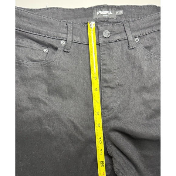 RSQ Black Straight Denim Jeans Men 34x30 - Picture 7 of 10